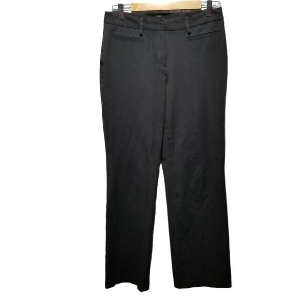 Talbots Pants 6 Stretch Straight Leg Curvy Storm Grey Trousers - Picture 1 of 5